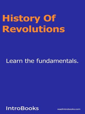 cover image of History of Revolutions